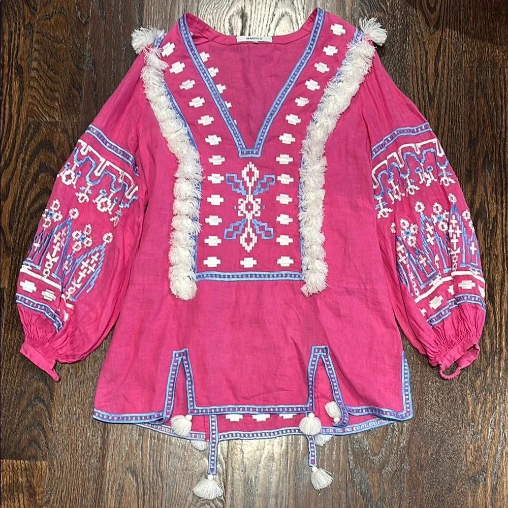 MARCH ll 100% Linen Tunic - Picture 2 of 6